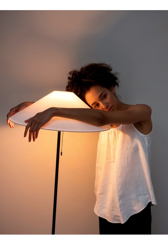 Linen Simple Tank Top - Sleeveless Loose Blouse