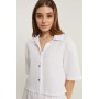 Muslin Crop shirt BARBARA in various colors
