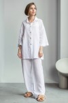 Long Sleeves Muslin Shirt : Crinkle Cotton Blouse