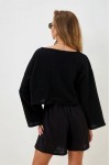 Cotton Gauze muslin crop top with Long sleeves 