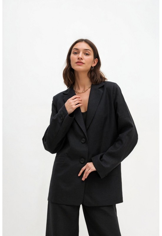 Loose linen jacket women Long sleeve 