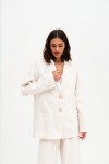 Loose linen jacket women Long sleeve 