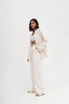 Loose linen jacket women Long sleeve 