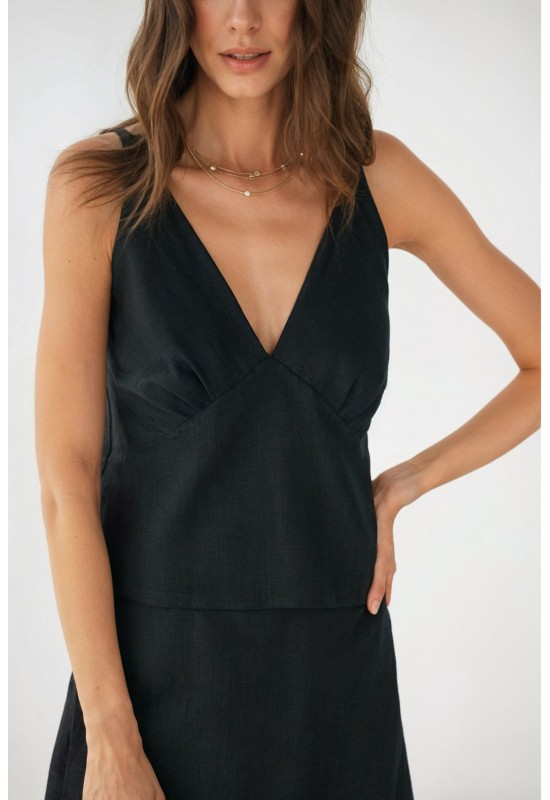 Linen strap top in various colors
