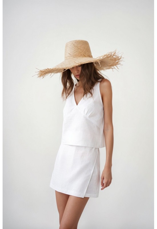 Linen strap top in various colors