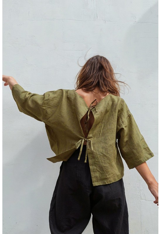 Linen top NINA in various colors