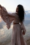 Muslin loose pants and top Cotton set for women 