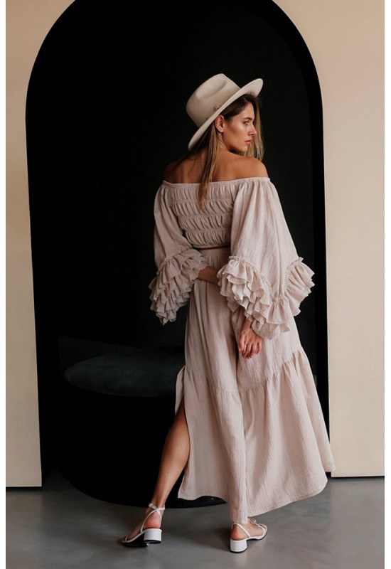 Muslin loose pants and top Cotton set for women 