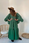 Muslin loose pants and top Cotton set for women 