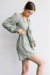 Muslin crop top Wrap or tied blouse 