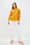 Linen loose shirt for women Half buttons