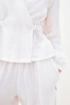 Linen cropped jacket for women Short blazer