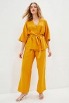 Linen wrap kimono jacket for women 