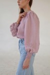 Linen Blouse with Puff Sleeves BETSY in various colors