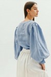 Linen Blouse with Puff Sleeves BETSY in various colors