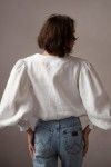 Linen Blouse with Puff Sleeves BETSY in various colors