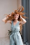Linen Jumpsuit for Women: Culottes, Sleeveless