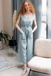 Linen Jumpsuit for Women: Culottes, Sleeveless