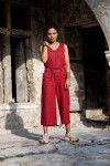Linen Jumpsuit for Women: Culottes, Sleeveless