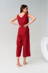 Linen Jumpsuit for Women: Culottes, Sleeveless