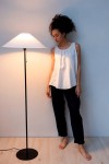 Stylish High Waist Linen Trousers with Elastic 