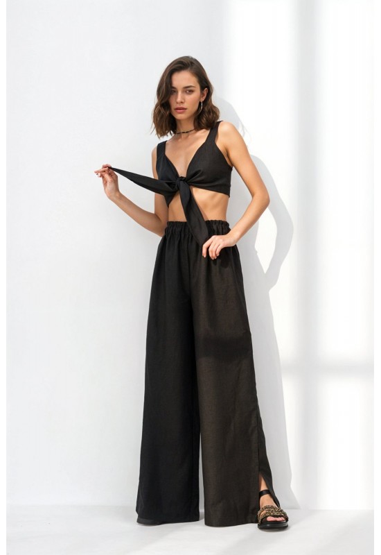 Linen Tie-Front Top VERA in various colors