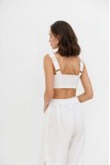 Linen Tie-Front Top VERA in various colors