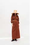 Linen Maxi skirt for women | Wrap High waist skirt