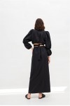 Linen Maxi skirt for women | Wrap High waist skirt