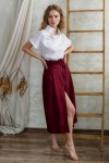 Linen loose top with buttons Women blouse