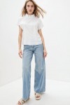 Linen loose top with buttons Women blouse