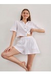 Gauze Muslin shorts | High waist Cotton shorts 