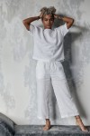 Loose Linen Pants - Wide Leg Trousers - Culottes