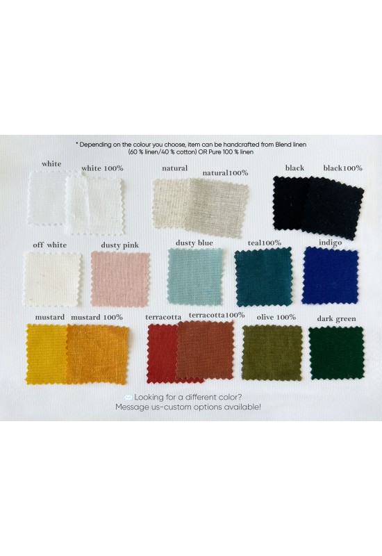Linen bermuda shorts in various colors and sizes