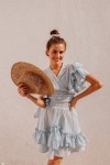 Muslin skirt with ruffles Cotton gauze fabric