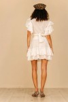 Muslin skirt with ruffles Cotton gauze fabric