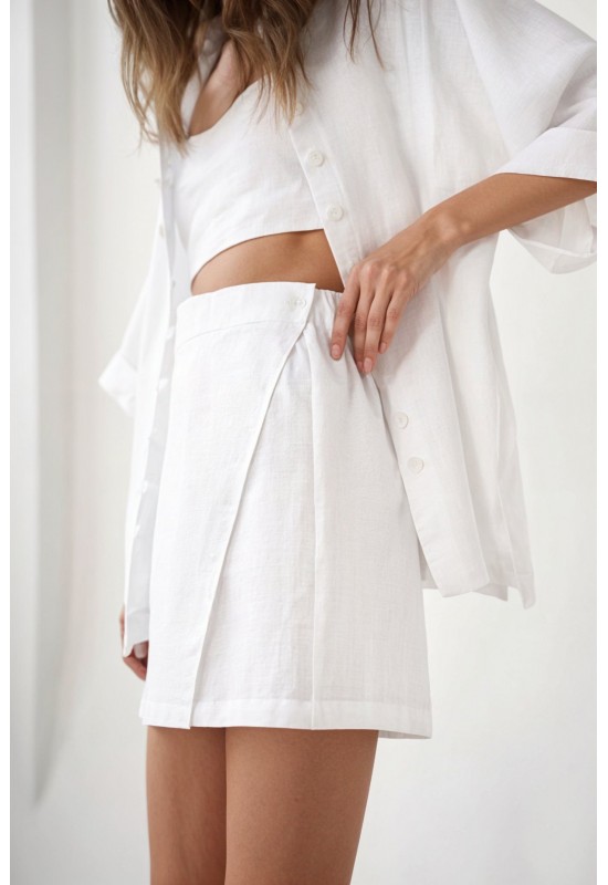 Linen Skirt-Shorts for Women 