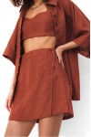 Linen Skirt-Shorts for Women 