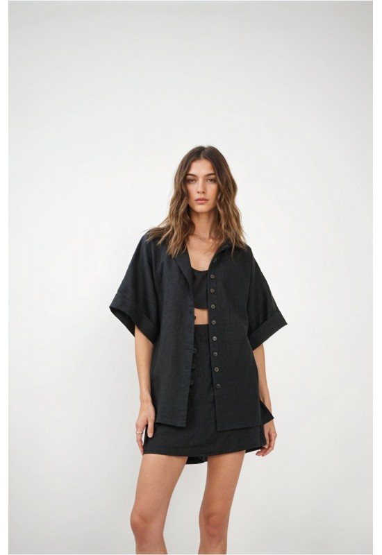 Linen Skirt-Shorts for Women 