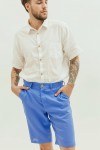 Men's Linen Shorts | Classic Long Cut Shorts