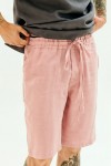 Drawstring Men's Linen shorts with Elastic Waist