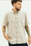Linen Shirt for Men | Short Sleeve Button-Up