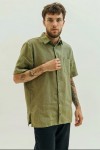Linen Shirt for Men | Short Sleeve Button-Up