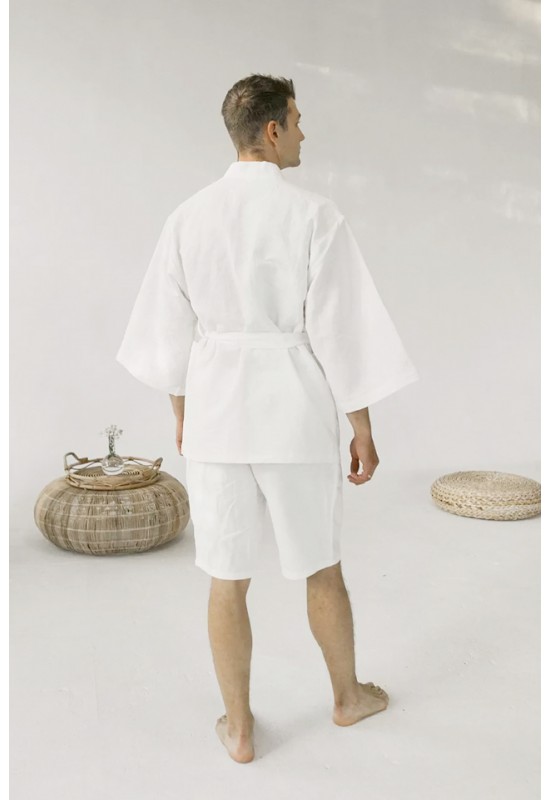 Linen Kimono Robe for Men