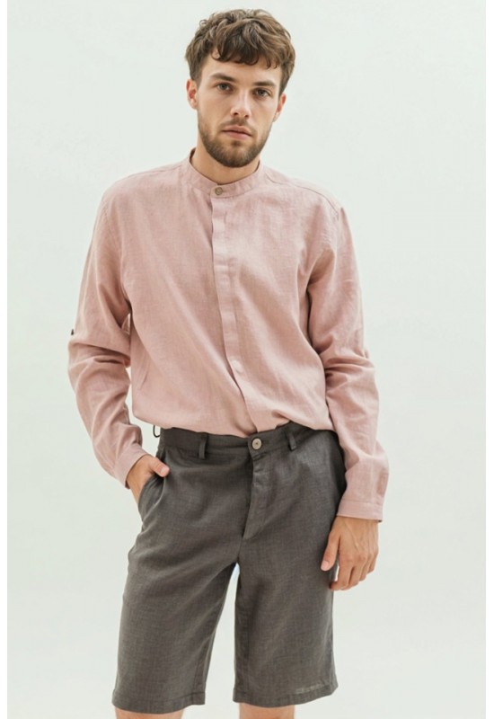 Men's Linen Shorts | Classic Long Cut Shorts